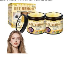 2PCS Bee Venom Skin Restoration Cream, Bee Venom Skin Treatment Cream, Effective