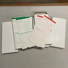 uPunch Time Cards 300 Double Sided 6 Packs of 50 for HN3000