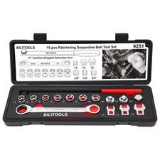 Bilitools Serpentine Belt Tool Set With Ratcheting Wrench Tensioner Kit Un... Bilitools Serpentine Belt Tool Set With Ratcheting Wrench Tensioner Kit Un...