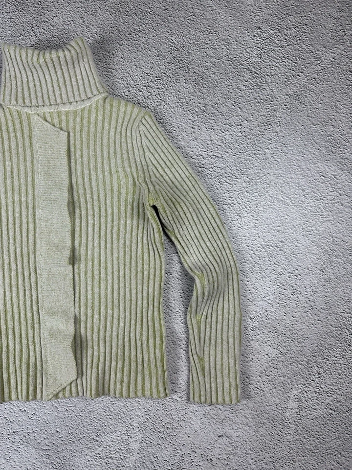 Vintage Diesel Style Wool Knitwear Sweater Striped Y2K Woman’s Size S-M - Image 4 of 4