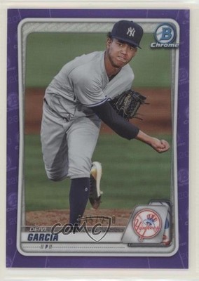 2020 Bowman Chrome Prospects Purple Refractor 35/250 Deivi Garcia #BCP-214 fm0