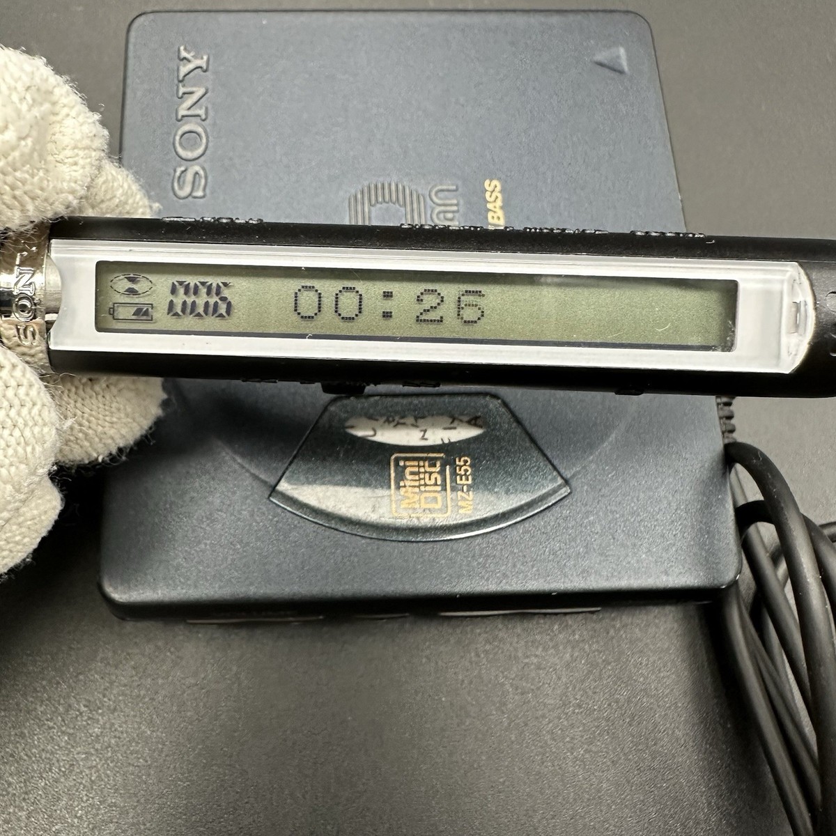 SONY MZ-E55 Portable Mini Disc Player Tested Working Main unit