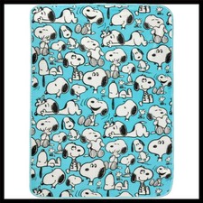 Snoopy Fleece Throw Blanket 45x60in for All Seasons Cozy Micro Plush