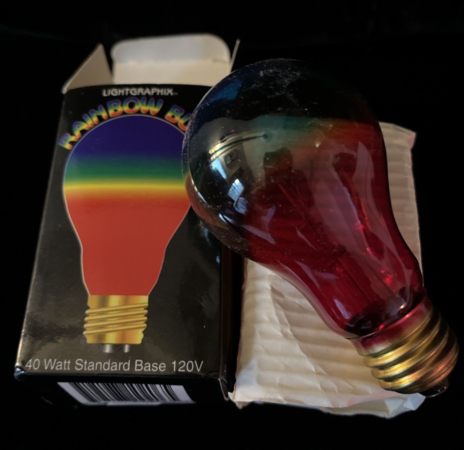 40 Watt Rainbow Lightbulb Color Light Bulb Decorative Ambient Bedroom Lighting