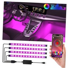 Car Led Lights Interior with Smart APP Control, Sync Music,DIY 5V RGB APP