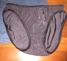 vintage Y2K VASSARETTE stretch nylon HI LEG glossy bikini 14338 panties 5 / S