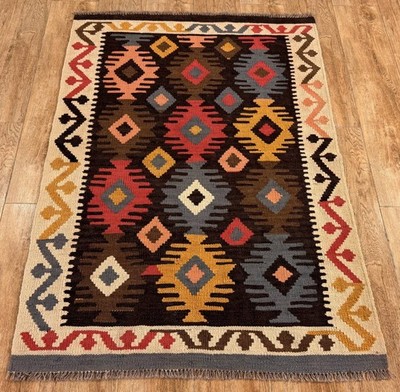 Teppich KELIM ORIGINAL Farbe: Multi; Größe: 100x143 cm | Handgearbeitet
