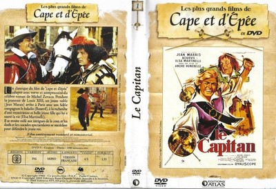 DVD: Le Capitan - Jean MARAiS / BOURViL / Elsa MARTiNELLi / Cape et d' Epée
