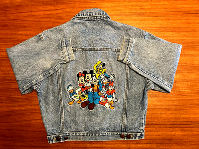 Vintage 1990's Disney Store Mickey and Friends Denim Jacket Size M