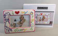 Malden "I Love My Mommy" Easel Style Ceramic Photo Frame - 4" x 6" Photo