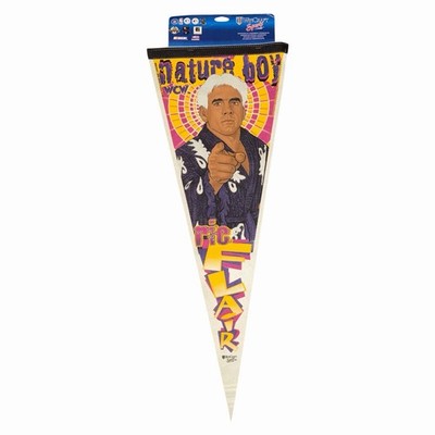 Vintage 1990s Wincraft WCW Ric Flair Pennant WWE Wrestling NOS Nitro Rare New