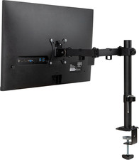 Single Monitor Desk Mount for 13  32 Inch Screens, Adjustable Tilt  45 , Swivel  