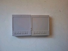 Lot Of 2 Nintendo Gamecube Memory Card 59 Blocks DOL-008 Gray- Read Description