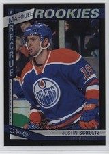 2013 O-Pee-Chee Marquee Rookies Black Rainbow Foil /100 Justin Schultz #568 f0l