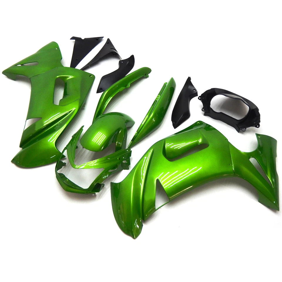 Fairings Kit for Kawasaki ER-6F Ninja 650r EX650R 2006 2007 2008 Bodywork Green - Изображение 2 из 4