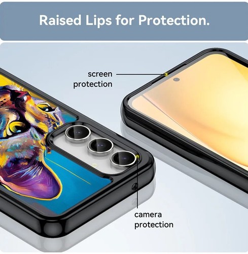 For Samsung A15 A16 S23 S24 S25 Ultra FE Scene Egyptian Mau cat Plastic TPU Case - 第 15/25 張圖片