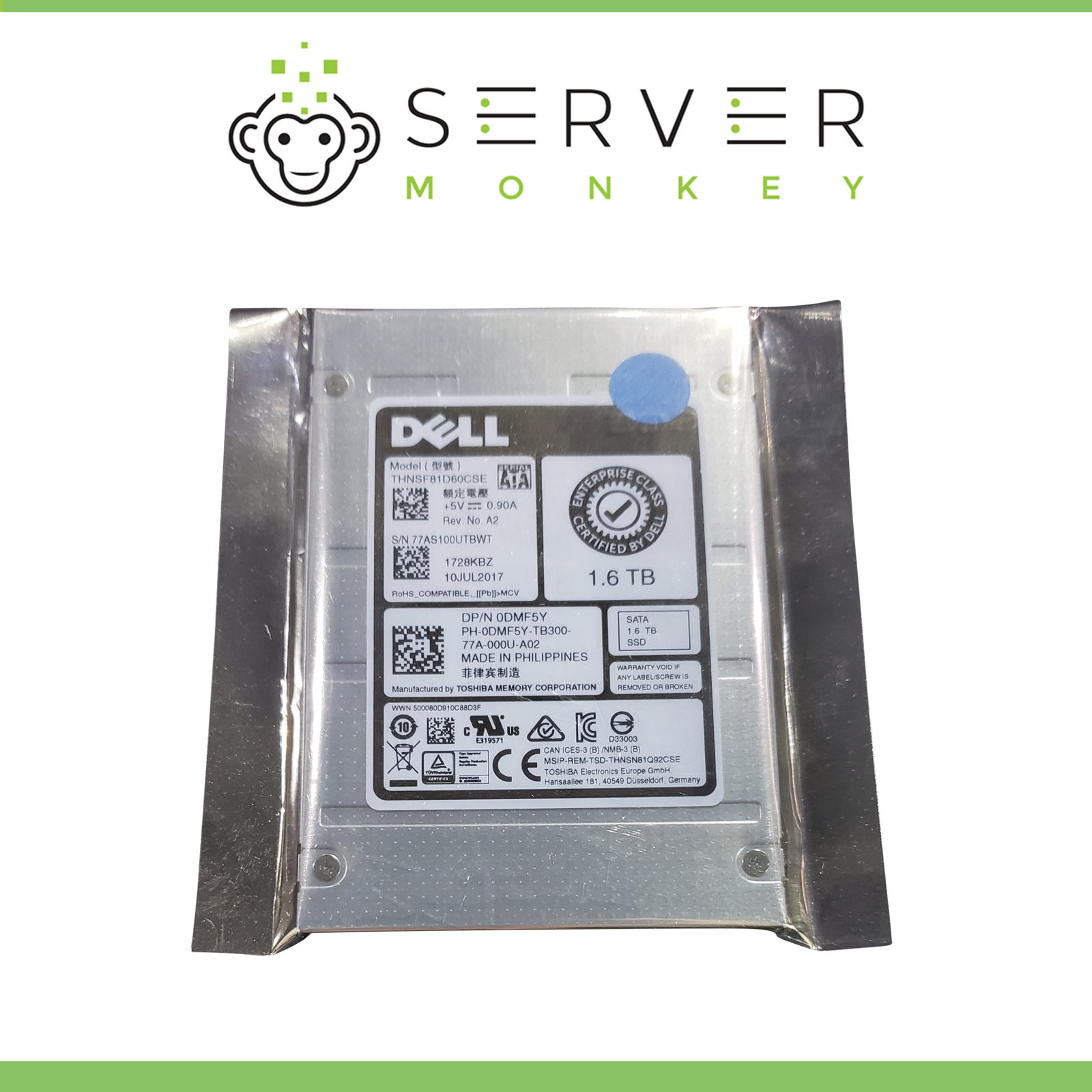 Dell Enterprise 1 6tb 2 5 Sata Ssd Thnsf81d60cse Dmf5y For Sale Online Ebay