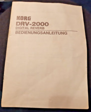Korg DRV-2000 Digital Reverb Bedienungsanleit...