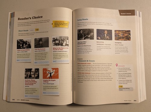 HMH Into Literature - Grade 11 Student Textbook Volume 2 - Softcover School Book - Picture 5 of 8