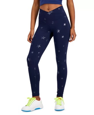 Jenni On Repeat Crossover Full Length Printed Leggings