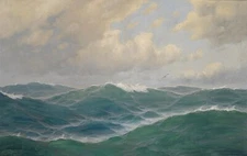 Oil Painting repro Max Jensen On the high seas