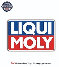 LIQUI MOLY NASCAR LOGO VINYL DECAL STICKER CAR BUMPER 4MIL BUBBLE FREE US MADE