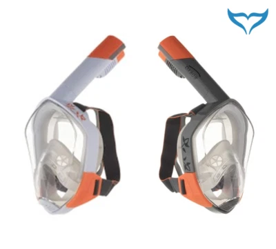 Oxbow VISIO'n'AIR ® Panoramamaske 3 Generation Schnorchelmaske weiß anthrazit Ne