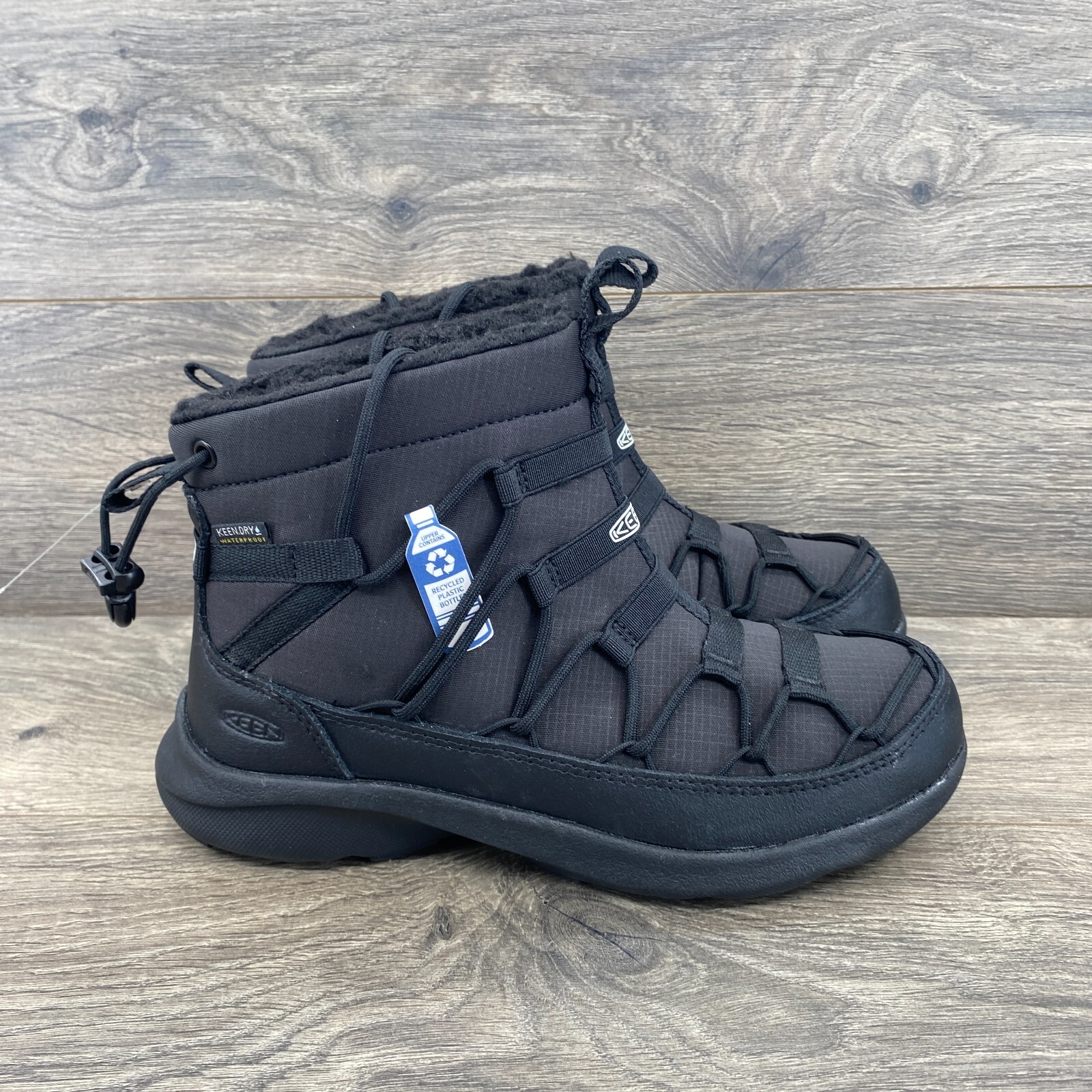 Scarpe da trekking Keen Uneek SNK II Chukka impermeabili da donna taglia 7 US nere
