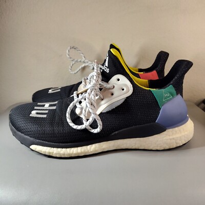 Adidas Solar HU Glide x Pharrell Black 2018 BB8041 Men's Size 7.5
