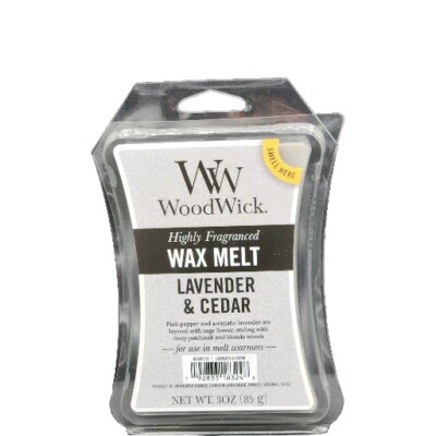 WoodWick Lavender & Cedar Highly Fragranced Scented Wax Melts 6 Count 3 oz
