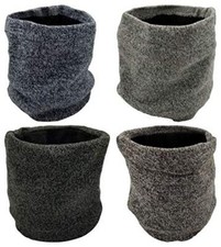 4 Pack Winter Neck Buff Warmers, Neck Gaitor Thermal Fleece Lined Interior Warm
