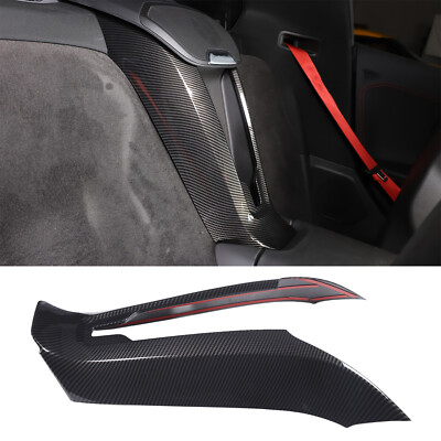 Carbon Fiber Look Seat Waterfall Wireless Charger Cover Für Corvette C8 2020-23