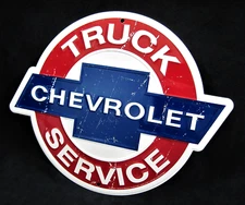 CHEVROLET TRUCK - *US MADE* Die-Cut Embossed Sign Man Cave Garage Bar Wall Decor