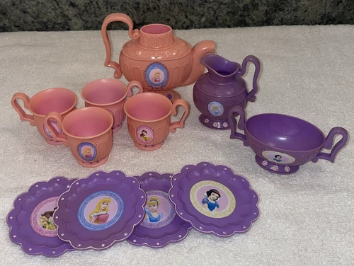 Vintage Disney Royal Princess Tea Set 11 Pieces