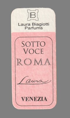 Werbekarte - Advertising Card - Sotto Voce von Laura Biagiotti 