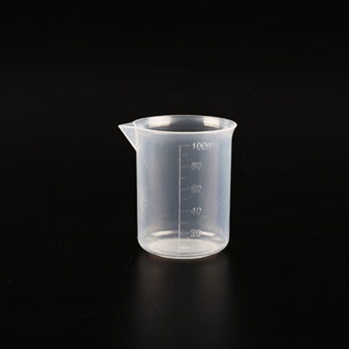 1/2/10Pcs 100ml Mini Plastic Clear Measuring Cup Jug Beaker Tool for Kitchen/Lab - Picture 1 of 5