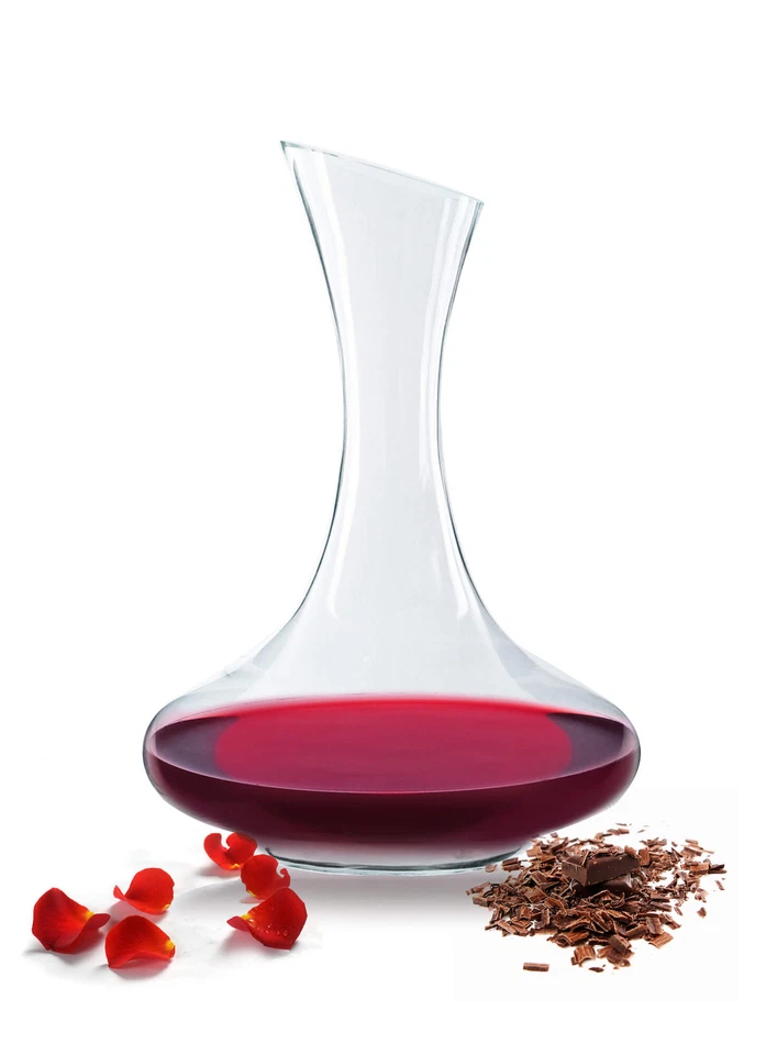 Weinkaraffe 1,5 Liter Dekantier Glaskaraffe Mundgeblasene Karaffe Wein Glas - Bild 2 von 4