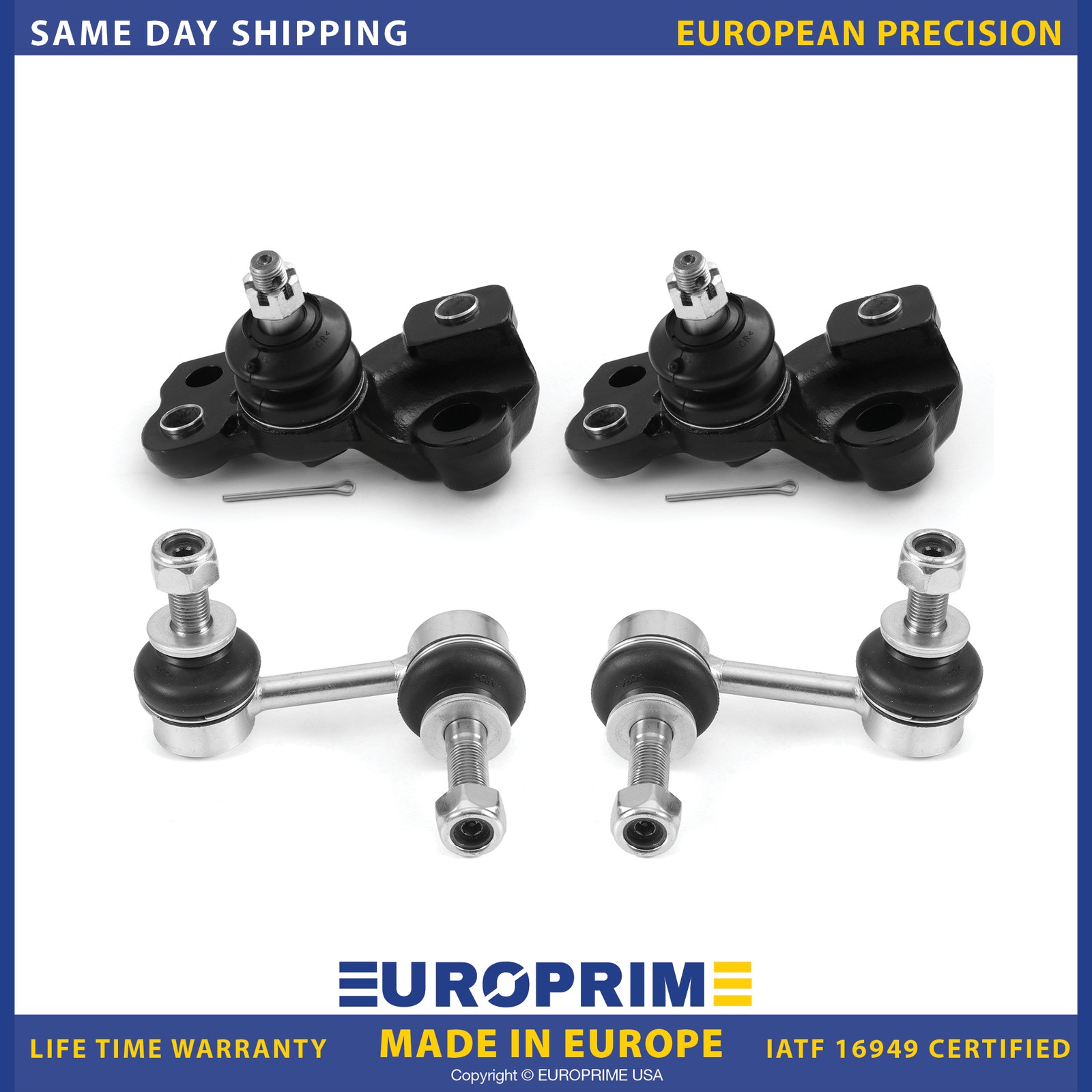 Front Sway Bar & Lower Ball Joint Kit for 2009-2017 Lexus LS460 08-26 LS600h AWD