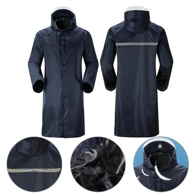Unisex Regenjacke Regenmantel Mondern Regenschutz Regenponcho Oxford Raincoat
