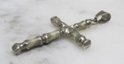 Large Taxco Sterling Silver Dangle Cross Pendant ~ 17.3grams ~ 4-E371 — photo 2