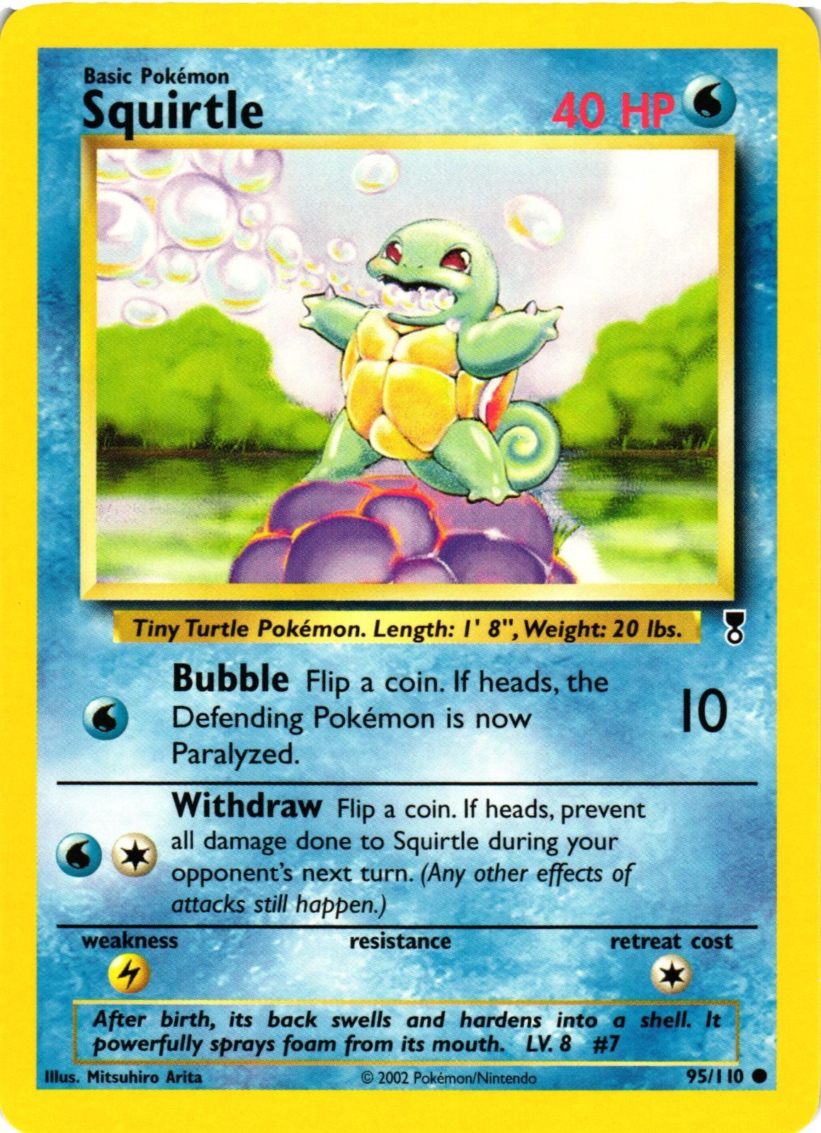 Pokémon TCG Squirtle 95/110 Legendary Collection Common NM