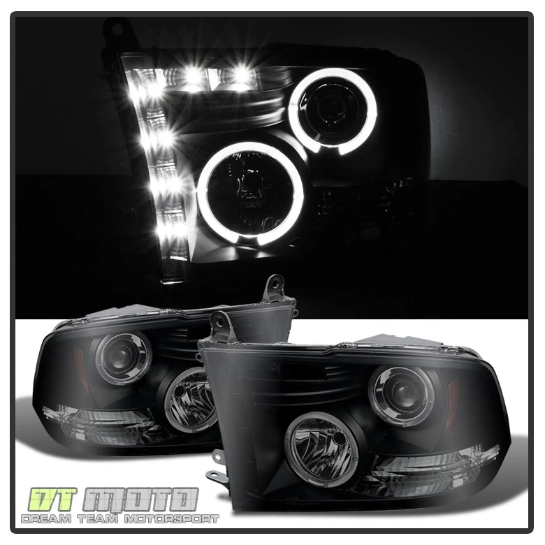 [HUMO] 2009-2018 Ram 1500 2500 Pickup Proyector Faros + Luces Traseras LED Completas Foto 3 de 4