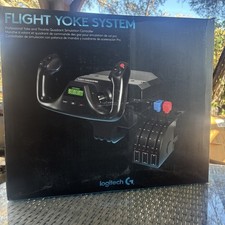Logitech G Flight Yoke System - Black (945-000023) for sale online