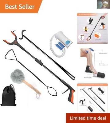All-in-One Hip Kit: Dressing Stick, Grabber, and Sock Aid for Independence