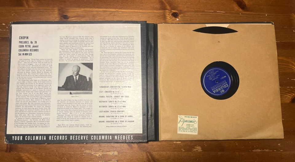 Chopin (Op. 28) Preludes (No. 1 through 24) Egon Petri, (pianist) RCA Masterwork Foto 2 de 4