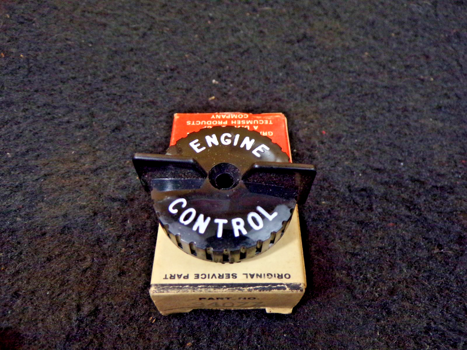 Tecumseh Part # 34077 Control Knob NOS OEM Small Engine Lawn Mower B20 ...