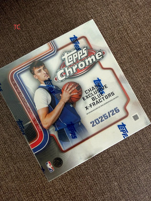 2025-26 Topps Chrome NBA Basketball Factory Sealed Mega Box 1LOX Brand New Seale