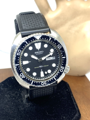 Seiko Men's Watch 6309-7049 Vintage Diver 1980'S Automatic Black