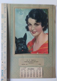 Wilton Jct. Iowa 1936 Calendar