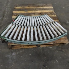 45° Curve Gravity Roller Conveyor Section 21-3/4" BF 47" Long